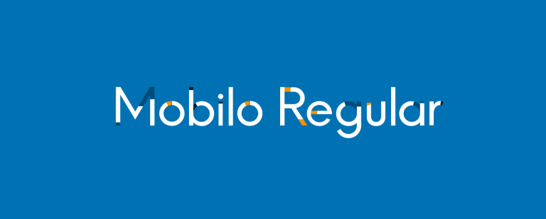 Mobilo Regular Typeface