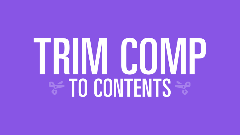 Trim Comp to Contents