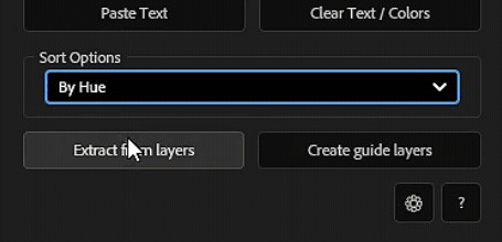 Colors to guides