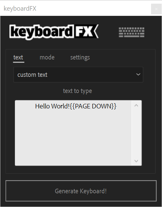 keyboardFX - UI