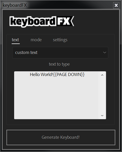 keyboardFX - UI
