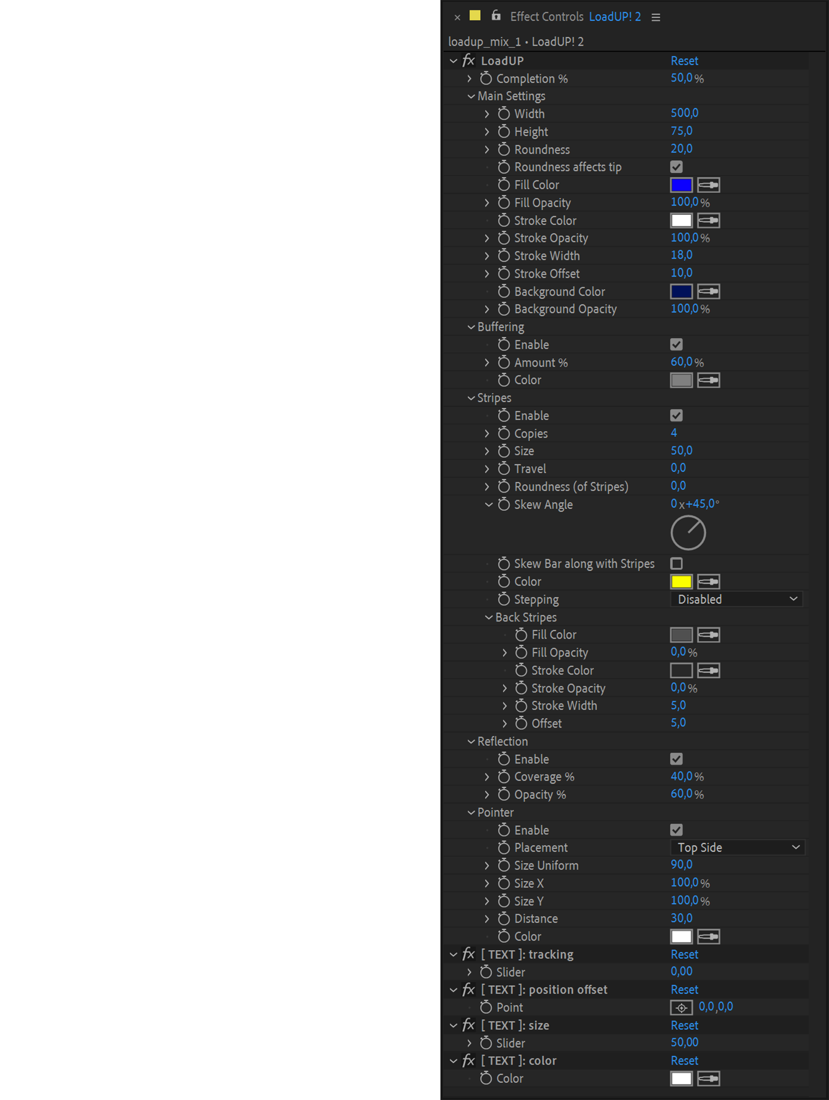 LoadUP! - Effect Controls