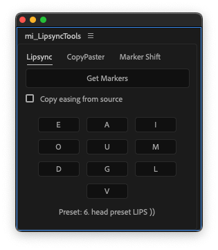 LipsyncTool LipsyncTools Tabs