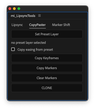 LipsyncTool LipsyncTools Tabs