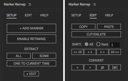 Marker Remap UI Marker Remap UI