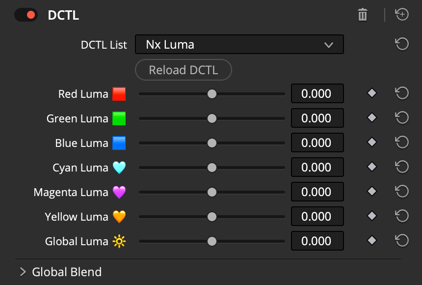 Luminance DCTL Resolve