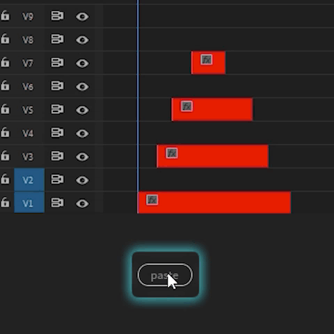 pasting clips with ease