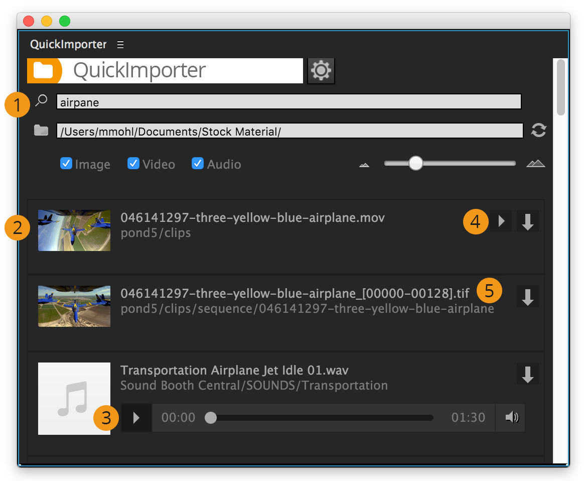 QuickImporter - features