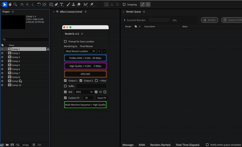 Render Dual Movies