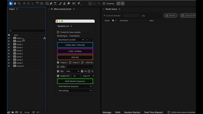 Render Stills