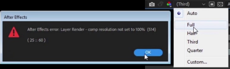 Resolution Error