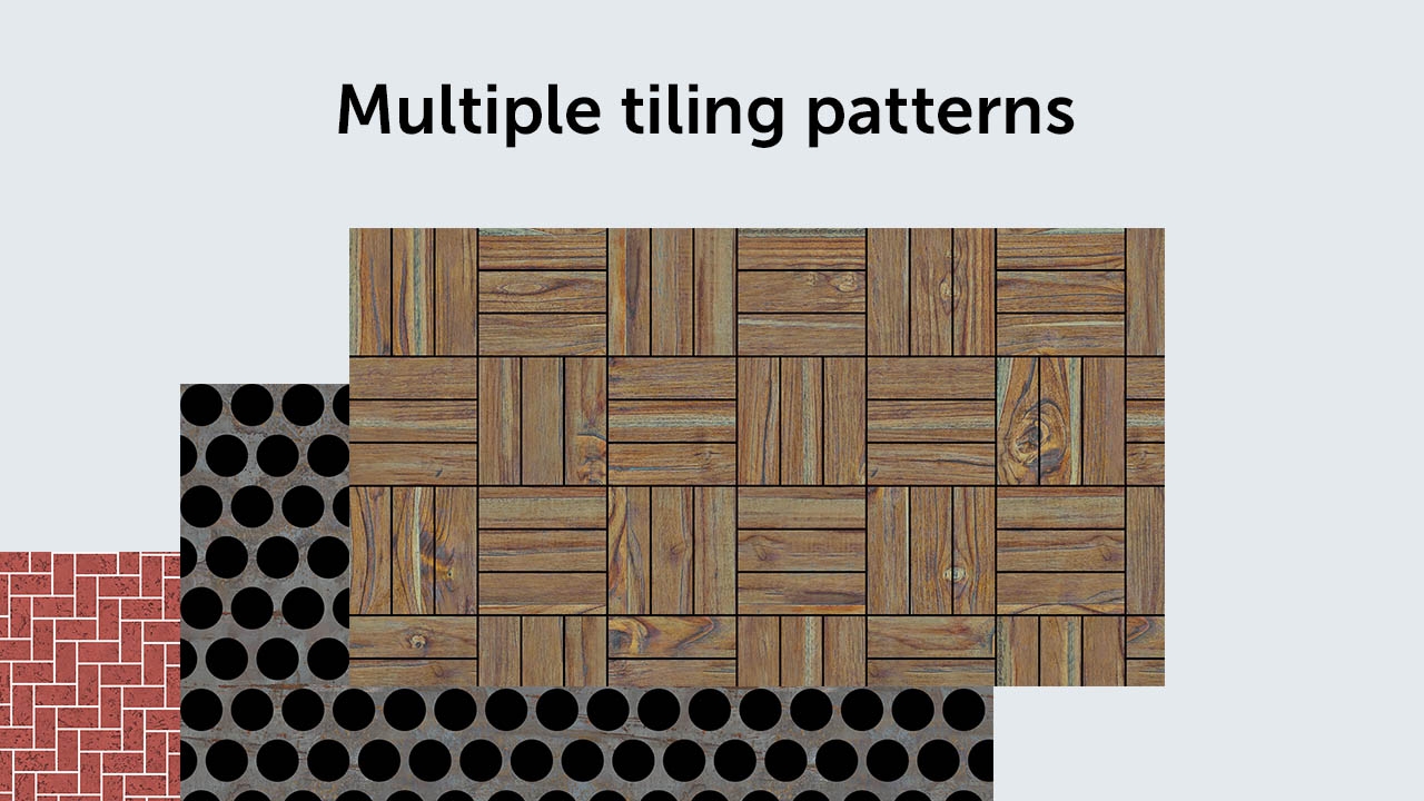 Multiple tiling patterns