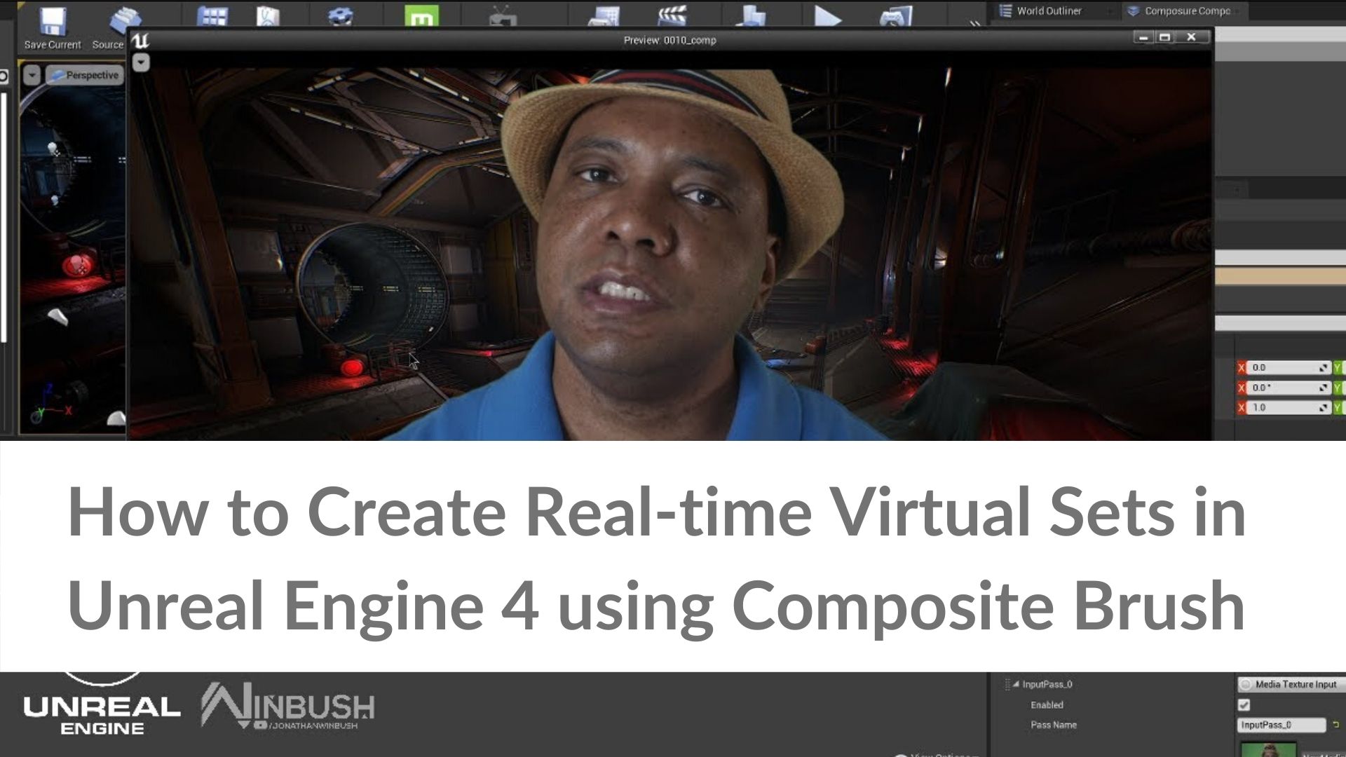 How to Create Real-time Virtual Sets in Unreal Engine 4 using Composite Brush