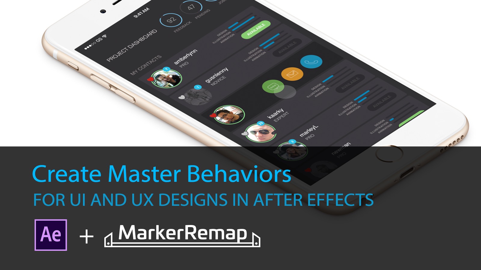 Create Master Behaviors for UI and UX designs in After Effects