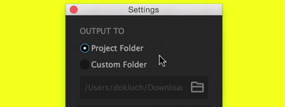GifGun – folder select